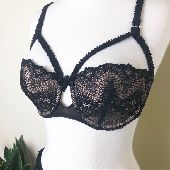 Adore Me Black Paolina set - Picture 3 of 7